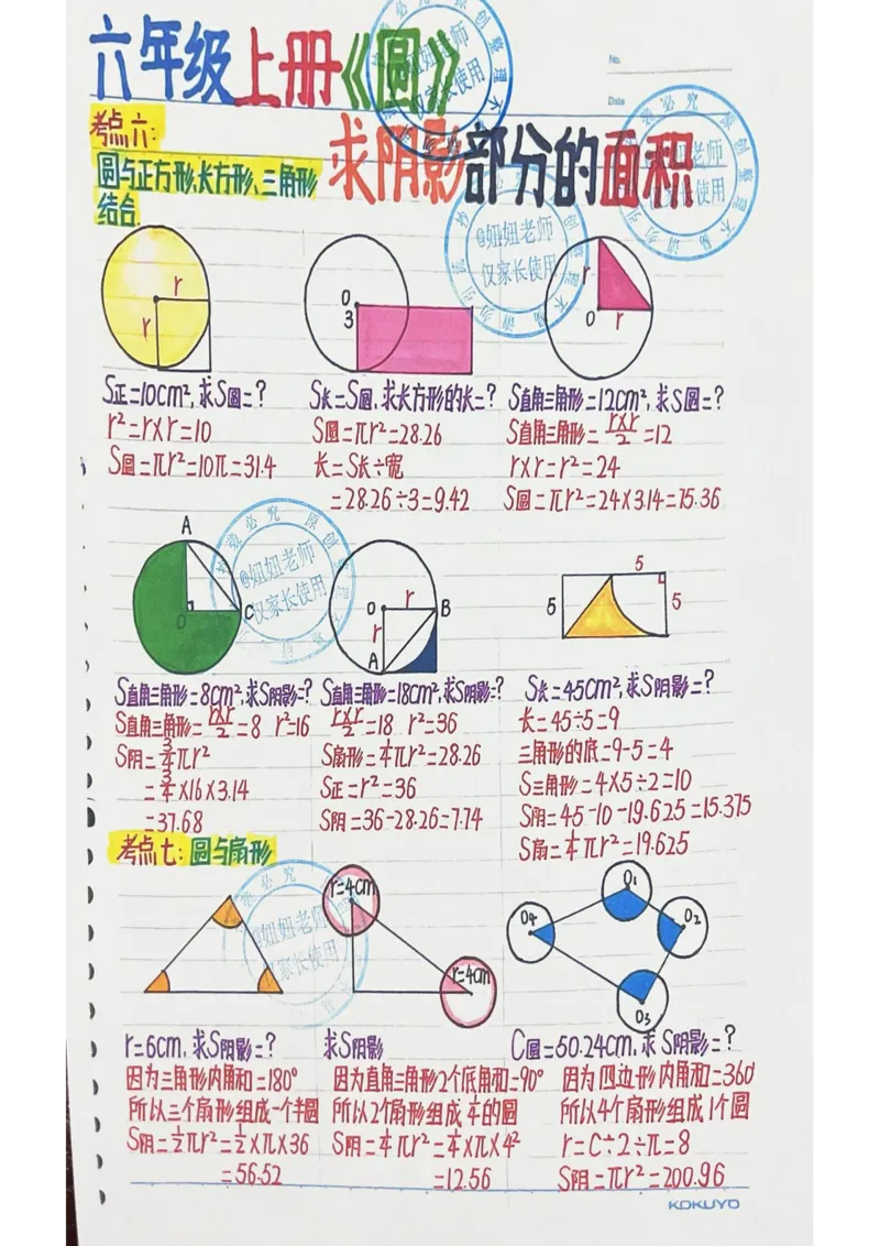 六年级最新补充版9.8_小学全网线上同款资料_11号_6年级_六年级手写笔记&darr;&darr;&darr;&darr;