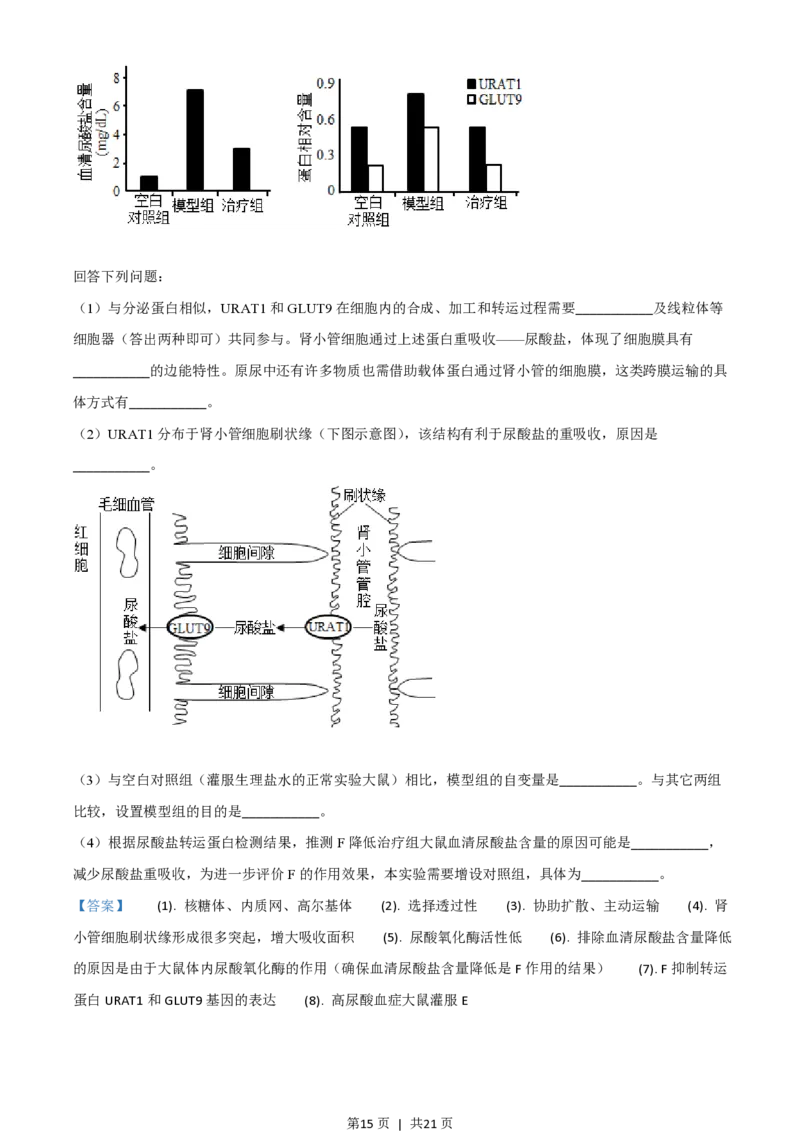 2021年高考生物试卷（广东）（解析卷）_生物历年高考真题_新&middot;PDF版2008-2025&middot;高考生物真题_生物（按试卷类型分类）2008-2025_自主命题卷&middot;生物（2008-2025）
