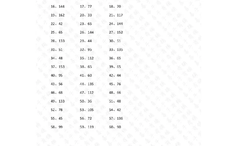 20以内&times;1位第1-20篇答案_小学数学口算竖式脱式计算应用题一二三四五六年级上下册电_小学数学口算题库电子版（1-6）_小学数学口算三年级_口算题适合3年级