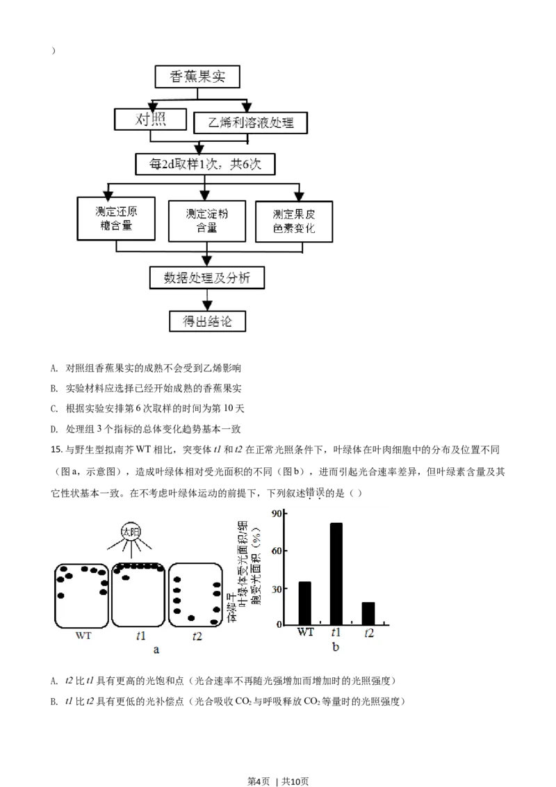 2021年高考生物试卷（广东）（空白卷）_生物历年高考真题_新&middot;Word版2008-2025&middot;高考生物真题_生物（按年份分类）2008-2025_2021&middot;高考生物真题