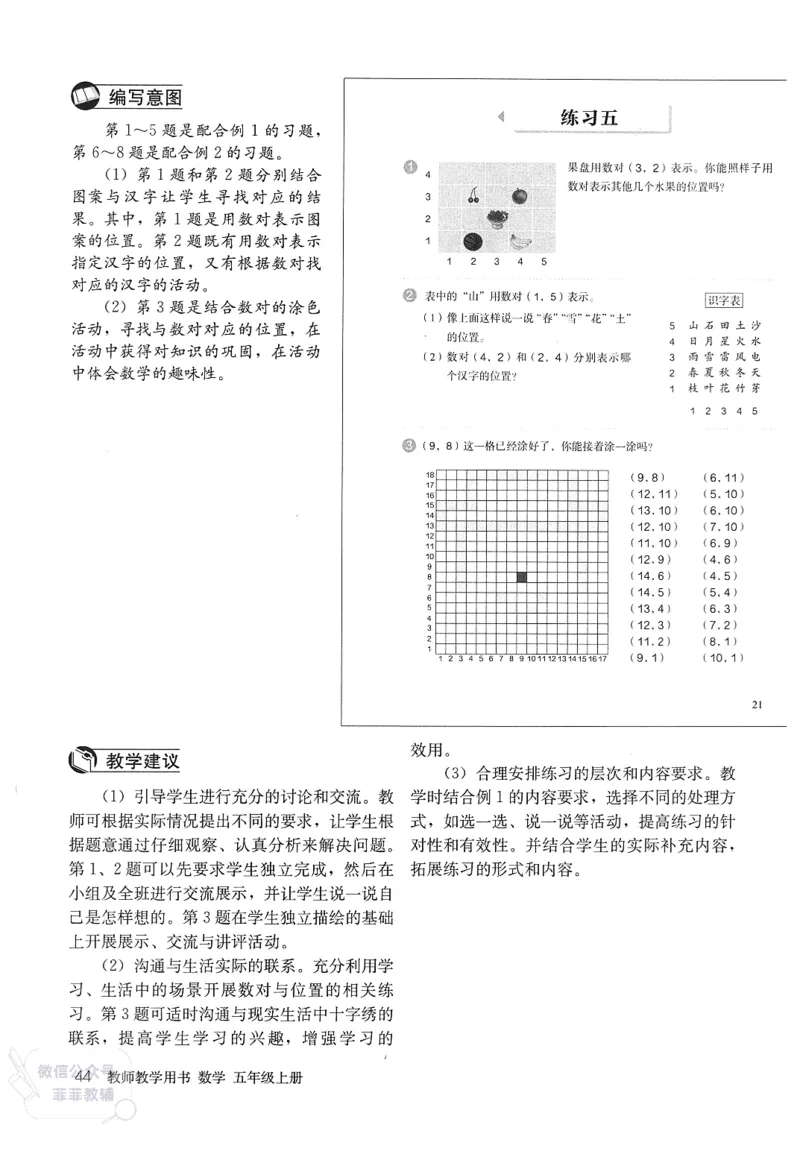 人教版教师教学用书数学五年级上册_《教师教学用书（教参）》25秋数学1-6年级上册（人教版）