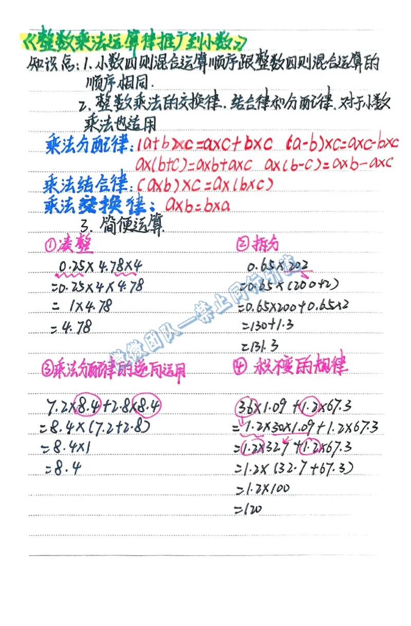 五上数学预习重点（分享版）_小学全网线上同款资料_26号文件5上6上数学