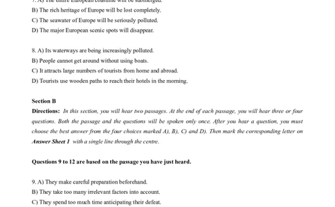 2017年06月六级真题（第1套）_大学英语四级+六级_六级真题_六级真题_1990年-2018年真题资料合集_2017年06月CET6题+解+音频_02、真题Word版