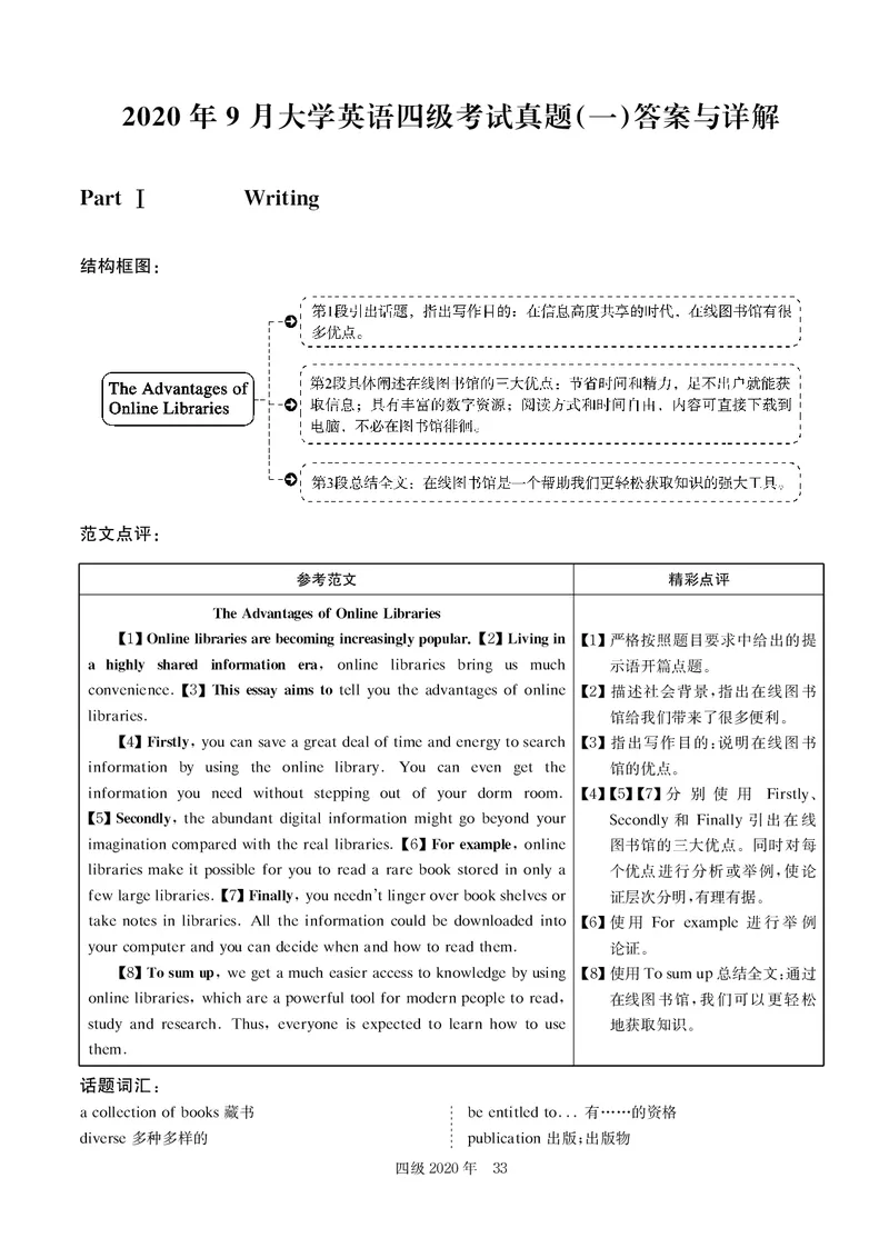 2020.09英语四级解析第1套_大学英语四级+六级_四级真题_四级真题_2020年09月CET4题+解+音频_03、答案解析