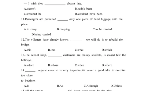 2024年全国普通高等学校运动训练、民族传统体育单招考试英语模拟卷含解析（3）_006体育资料_英语2011-2025年真题+59套模拟卷_2024体育单招模拟卷16套