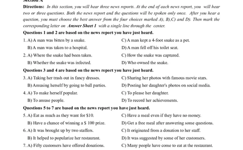 2023.06英语四级真题第2套_大学英语四级+六级_四级真题_四级真题_2023年06月CET4题+解+音频_02、真题word版