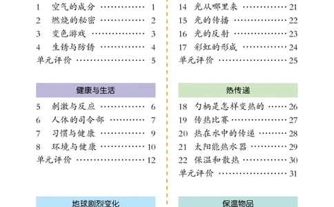 冀教版5年级科学上册活动手册_全部版本&bull;小学科学电子课本_冀教版小学科学电子课本
