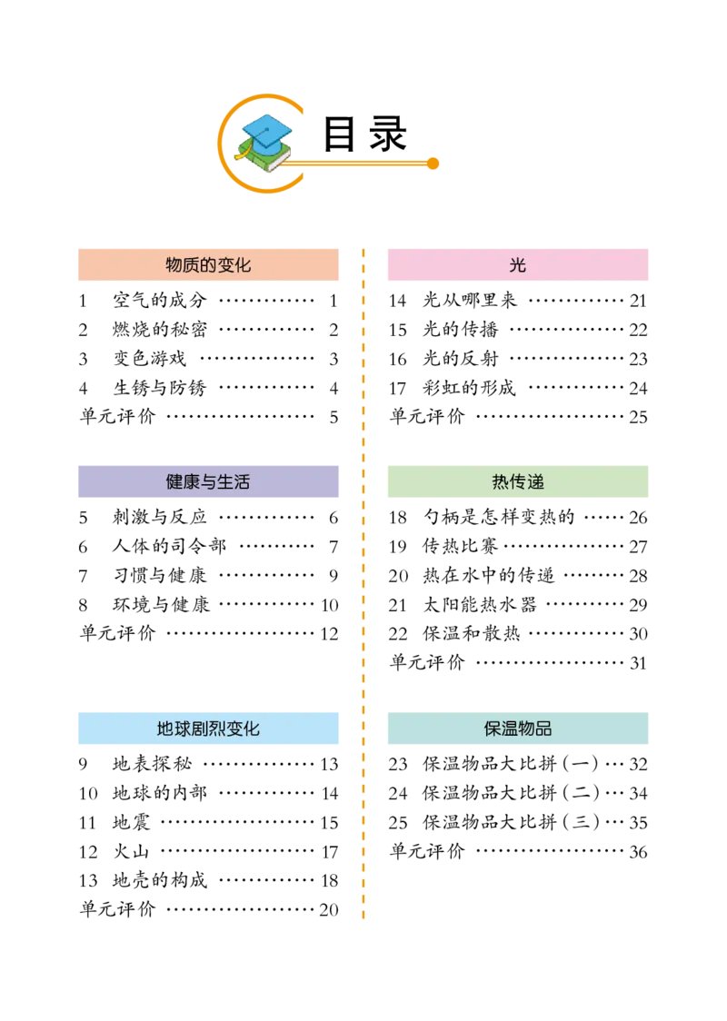 冀教版5年级科学上册活动手册_全部版本&bull;小学科学电子课本_冀教版小学科学电子课本