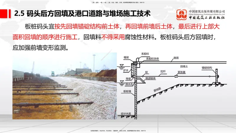 A22节：2.4斜坡堤施工技术（2）-2.5码头后方回填及港口道路与堆场施工技术（02.07）_2026年一级建造师_2026年一建港航_2025年一建港航SVIP_02-基础精讲✿高端面授✿深度强化_讲义
