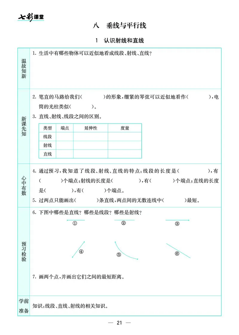 四（上）苏教版数学全册预习卡_上册_四（上）数学.英语&mdash;&mdash;预习单