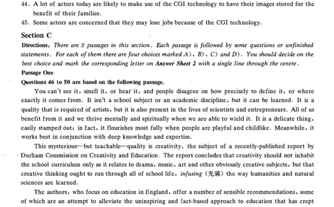 2021.06六级真题第3套_大学英语四级+六级_六级真题_六级真题_2021年06月CET6题+解+音频_01、真题PDF版（推荐打印）❤