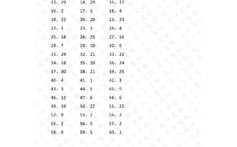 30以内第11~30篇答案_小学数学口算竖式脱式计算应用题一二三四五六年级上下册电_小学数学口算题库电子版（1-6）_小学数学口算一年级_口算题适合1年级(含答案）