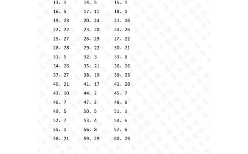 30以内第11~30篇答案_小学数学口算竖式脱式计算应用题一二三四五六年级上下册电_小学数学口算题库电子版（1-6）_小学数学口算一年级_口算题适合1年级(含答案）