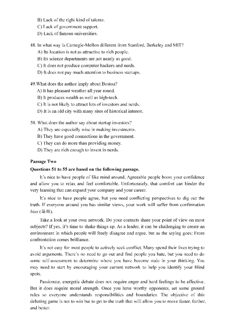 2015年12月四级真题第1套可复制可搜索_大学英语四级+六级_四级真题_四级真题_1990年-2018年真题资料合集_2015年12月CET4题+解+音频_01、真题PDF版（推荐使用）❤