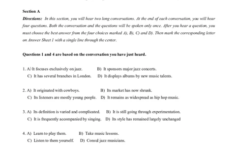 2019年12月六级真题（第2套）_大学英语四级+六级_六级真题_六级真题_2019年12月CET6题+解+音频_02、真题Word