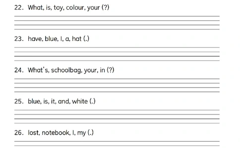 四年级上册英语连词成句核心易错考点_4年级小红书最新热门资料