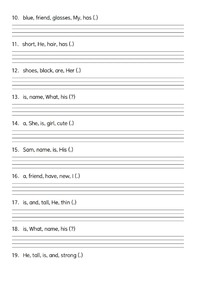 四年级上册英语连词成句核心易错考点_4年级小红书最新热门资料