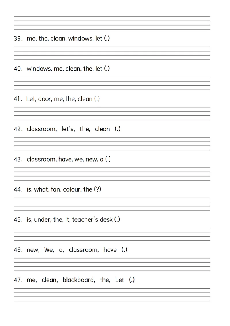四年级上册英语连词成句核心易错考点_4年级小红书最新热门资料