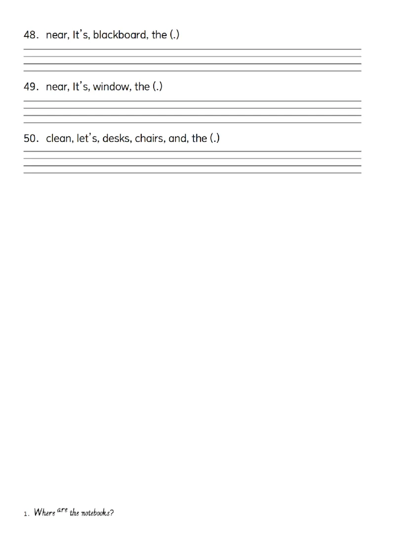 四年级上册英语连词成句核心易错考点_4年级小红书最新热门资料