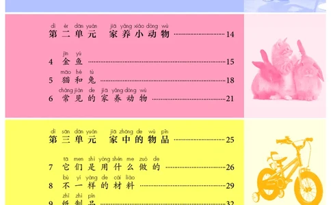 人教版1年级科学上册高清教材_全部版本&bull;小学科学电子课本_人教版小学科学电子课本