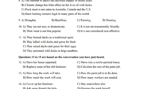 2021.12四级真题第1套可复制可搜索，打印首选_大学英语四级+六级_四级真题_四级真题_2021年12月CET4题+解+音频_01、真题PDF版（推荐打印）❤