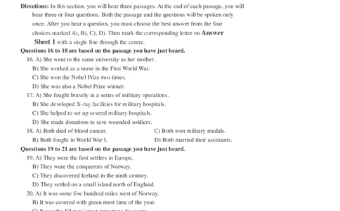 2017.12四级真题（卷2）_大学英语四级+六级_四级真题_四级真题_1990年-2018年真题资料合集_2017年12月CET4题+解+音频_01、真题PDF版（推荐使用）❤