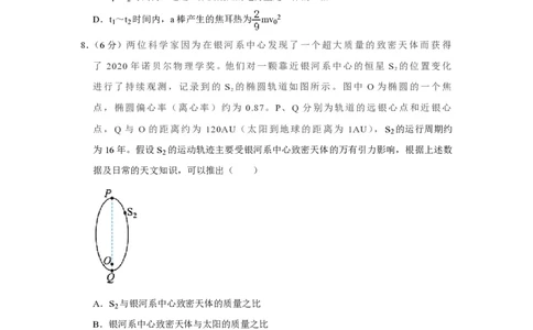 2021年高考物理试卷（福建）（空白卷）_物理历年高考真题_新&middot;PDF版2008-2025&middot;高考物理真题_物理（按年份分类）2008-2025_2021&middot;高考物理真题