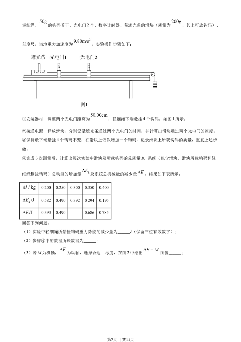 2021年高考物理试卷（河北）（空白卷）_物理历年高考真题_新&middot;Word版2008-2025&middot;高考物理真题_物理（按年份分类）2008-2025_2021&middot;高考物理真题