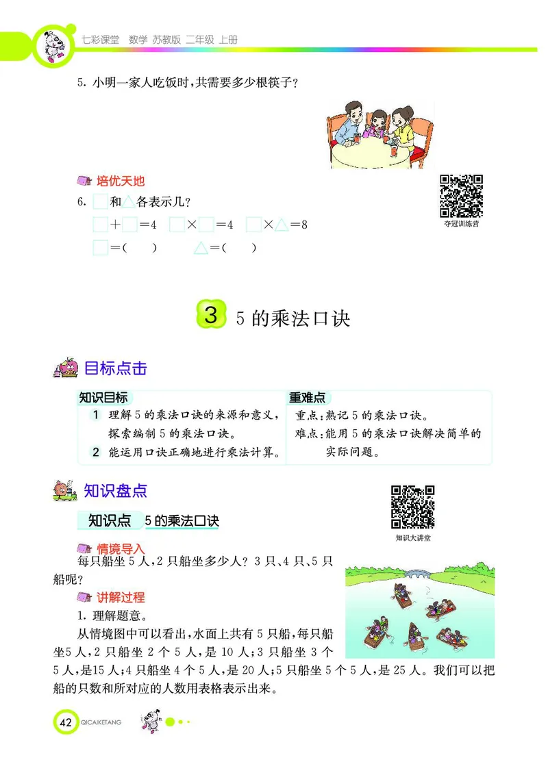 《七彩课堂》数学2年级上册（SJ）_二年级上下册资料_小学二年级学习资料-25年更新版_2-03、小学二年级数学上册_2-3-2、练习题、作业、试题、试卷_苏教版_电子册类