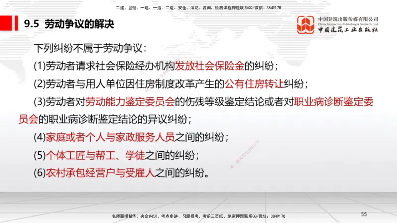 A24节：9.2.1劳动用工管理～9.5.2劳动争议仲裁（2.10）_2026年一建法规_2025年一建法规SVIP_02-基础精讲✿高端面授✿深度强化_06-法规《两轮基础直播》王文静JGS_讲义