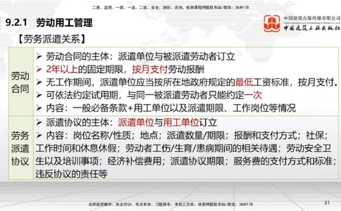 A24节：9.2.1劳动用工管理～9.5.2劳动争议仲裁（2.10）_2026年一建法规_2025年一建法规SVIP_02-基础精讲✿高端面授✿深度强化_06-法规《两轮基础直播》王文静JGS_讲义