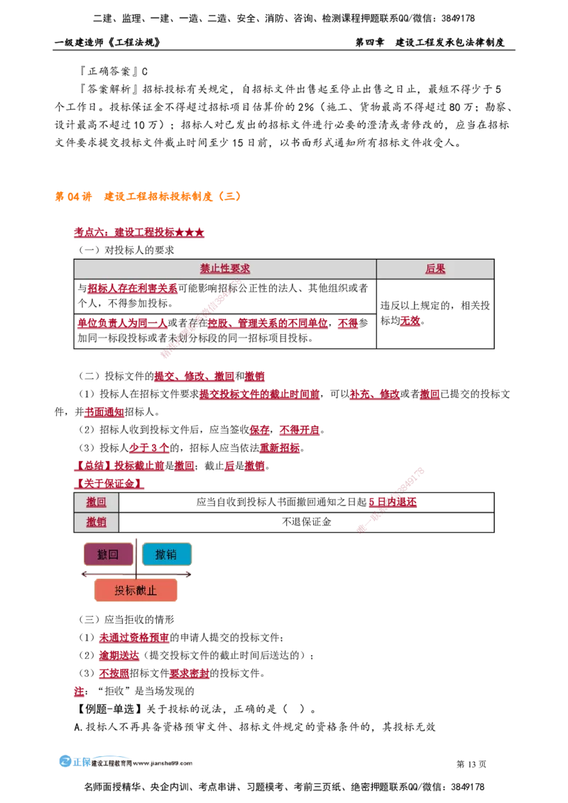 第四章　建设工程发承包法律制度_2026年一建法规_2025年一建法规SVIP_02-基础精讲✿高端面授✿深度强化_05-法规《基础精讲班》张小强JG_讲义