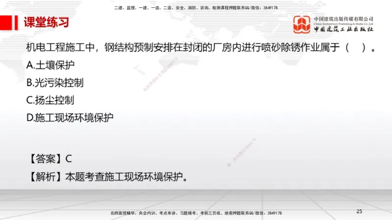 B33节：第13章绿色建造及施工现场环境管理（08.12）_2026年一级建造师_2026年一建机电_2025年一建机电SVIP_02-基础精讲✿高端面授✿深度强化_05-机电《两轮基础直播》闫娜JGS_讲义