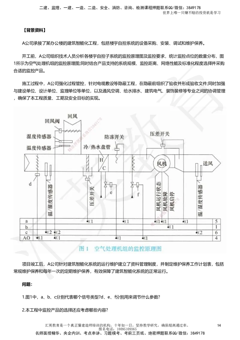 HJ-机电-考前二十案例_2026年一级建造师_2026年一建机电_2025年一建机电SVIP_05-考前密训✿央企特训✿机构普押_51-机电《考前二十案例+答题模板+终极押题》HY