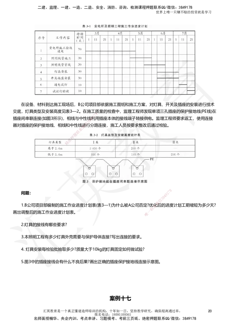 HJ-机电-考前二十案例_2026年一级建造师_2026年一建机电_2025年一建机电SVIP_05-考前密训✿央企特训✿机构普押_51-机电《考前二十案例+答题模板+终极押题》HY
