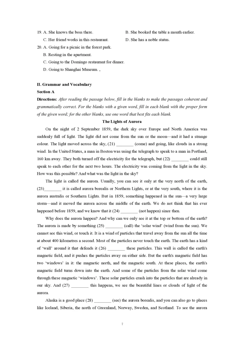 2022年高考英语试卷（上海）（春考）（答案卷）_英语历年高考真题_新&middot;PDF版2008-2025&middot;高考英语真题_英语（按年份分类）2008-2025_2022&middot;高考英语真题