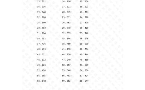 80以内&times;1位第1~20篇答案_小学数学口算竖式脱式计算应用题一二三四五六年级上下册电_小学数学口算题库电子版（1-6）_小学数学口算三年级_口算题适合3年级