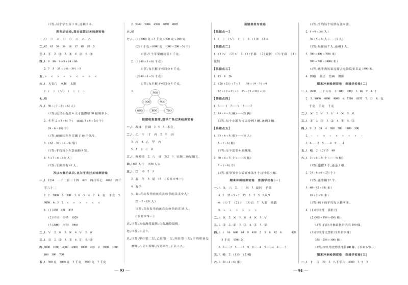 《冲刺100分》数学2年级下册（RJ）_二年级上下册资料_小学二年级学习资料-25年更新版_2-04、小学二年级数学下册_2-4-2、练习题、作业、试题、试卷_人教版_电子册类