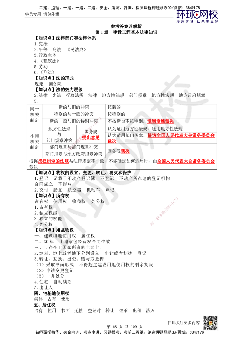 HQ-法规-重点知识闪记宝典_2026年一建法规_2025年一建法规SVIP_01-精华文档✿电子教材✿历年真题_67-法规《速记手册+知识点+考点清单+闪记宝典+总结资料》HQ