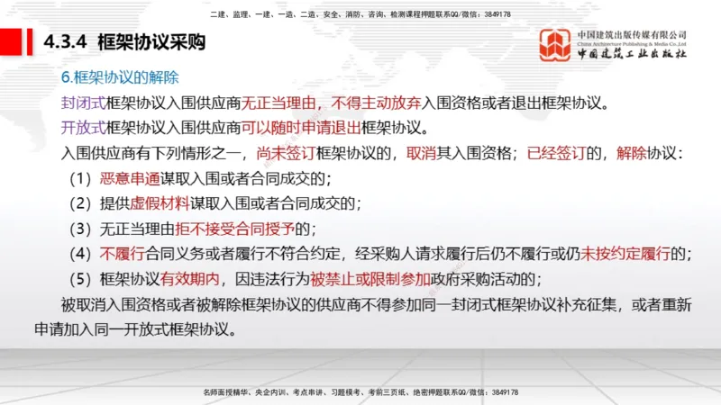 B14节：4.3.4框架协议采购～5.1.1合同的订立（5.12）_2026年一建法规_2025年一建法规SVIP_02-基础精讲✿高端面授✿深度强化_06-法规《两轮基础直播》王文静JGS_讲义
