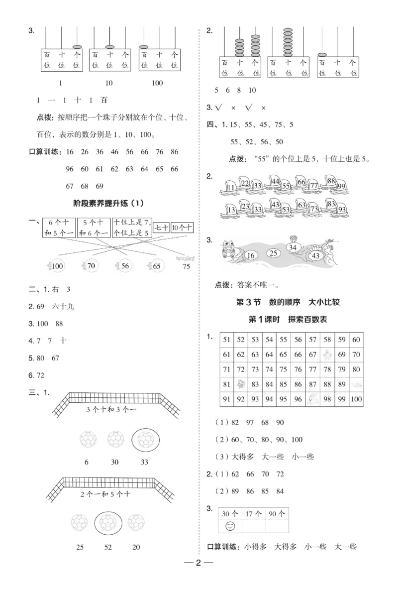 《典中点》数学试卷-数学1年级下册（XS）_一年级上下册资料_小学一年级学习资料-25年更新版_1-04、小学一年级数学下册_1-4-2、练习题、作业、试题、试卷_西师版_电子册