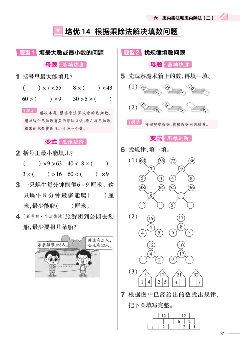 《作业帮》单元培优-23版数学2年级上册（SJ）_二年级上下册资料_小学二年级学习资料-25年更新版_2-03、小学二年级数学上册_2-3-2、练习题、作业、试题、试卷_苏教版_电子册类