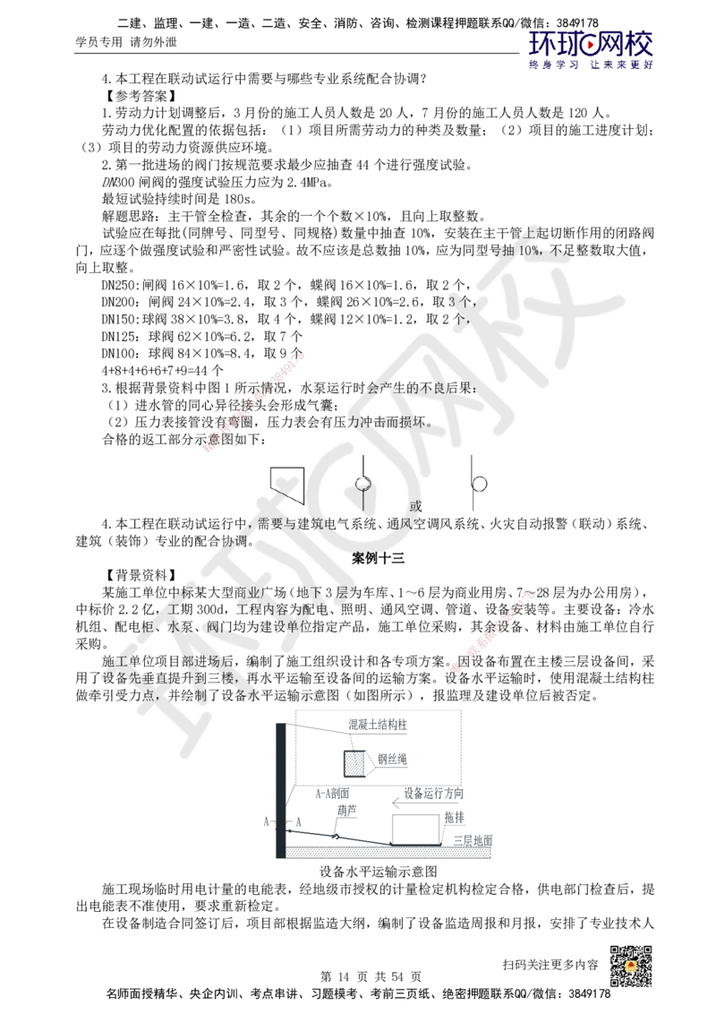 HQ-机电-案例50题_2026年一级建造师_2026年一建机电_2025年一建机电SVIP_01-精华文档✿电子教材✿历年真题_82-机电《案例100问+50题+实操指南》HQ