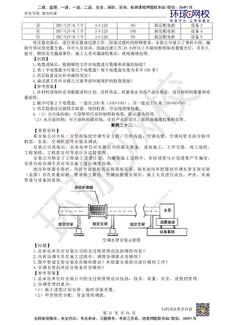 HQ-机电-案例50题_2026年一级建造师_2026年一建机电_2025年一建机电SVIP_01-精华文档✿电子教材✿历年真题_82-机电《案例100问+50题+实操指南》HQ