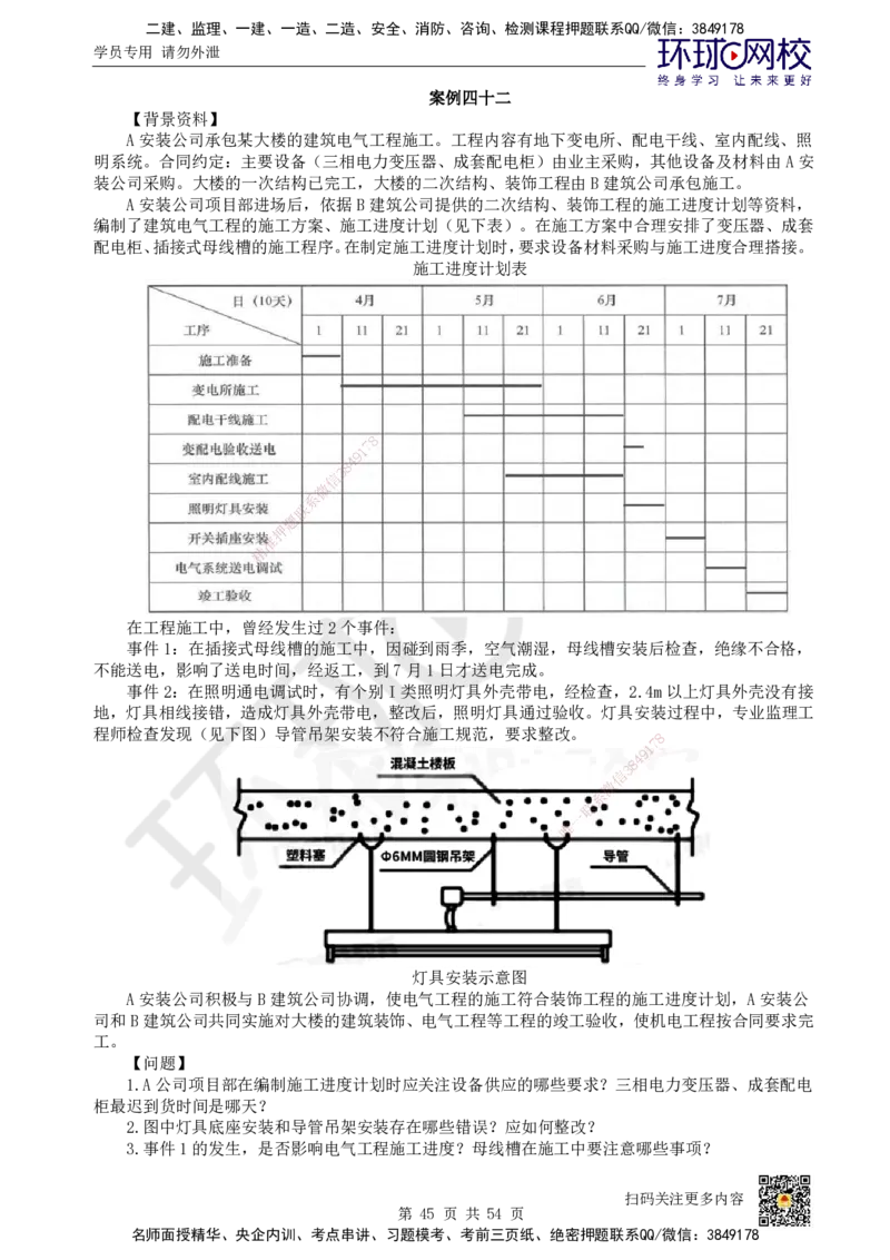 HQ-机电-案例50题_2026年一级建造师_2026年一建机电_2025年一建机电SVIP_01-精华文档✿电子教材✿历年真题_82-机电《案例100问+50题+实操指南》HQ