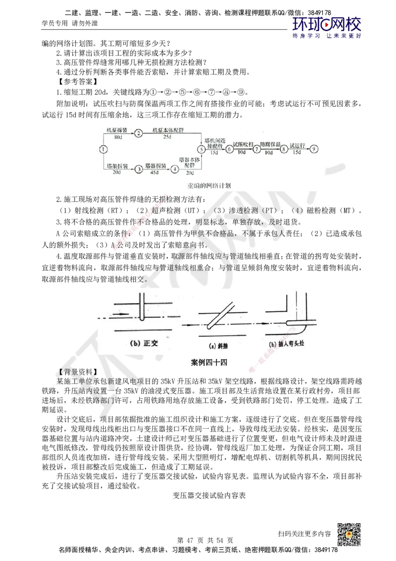 HQ-机电-案例50题_2026年一级建造师_2026年一建机电_2025年一建机电SVIP_01-精华文档✿电子教材✿历年真题_82-机电《案例100问+50题+实操指南》HQ