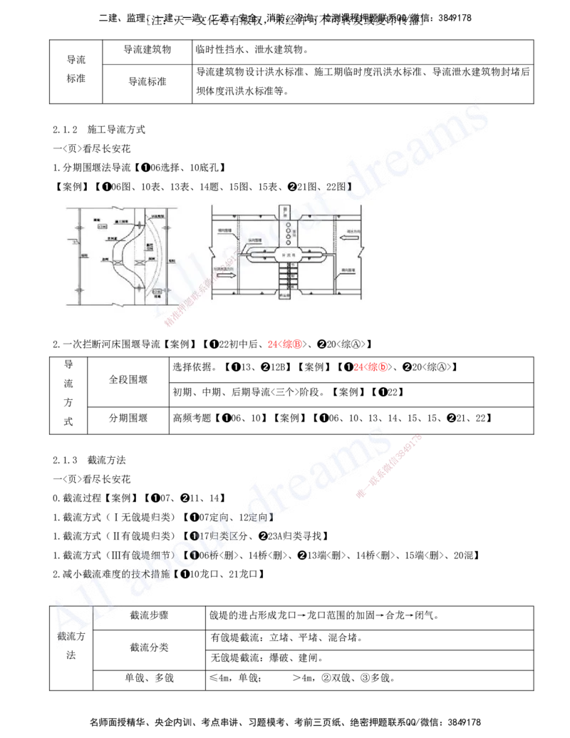 2025-06-第一篇-第2章-水利水电工程施工水流控制与基础处理（一）_2026年一级建造师_2026年一建水利_2025年一建水利SVIP_04-冲刺串讲✿考点强化✿小灶集训_讲义