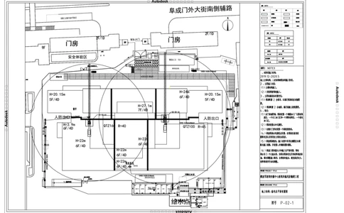 9地上-临电平面布置图_2021-2023年优秀施组方案_施工组织设计_施组08-解放军新闻传播中心新闻采编用房翻建工程施工组织设计_1施组及附件