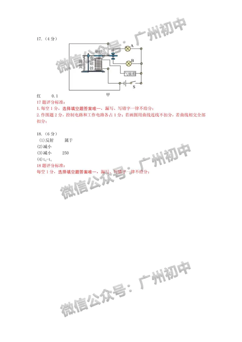 2025年黄埔区华实初级中学中考二模物理试题（参考答案）_广州九上月考+期中+期末+一模二模+中考真题_2025中考二模