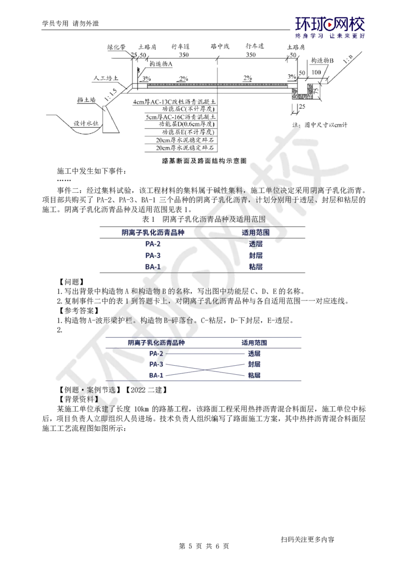 第6讲-专题二路面工程（2）_2026年一级建造师_2026年一建公路_2025年一建公路SVIP_04-冲刺串讲✿考点强化✿小灶集训_07-公路《案例特训班》吴然HQ